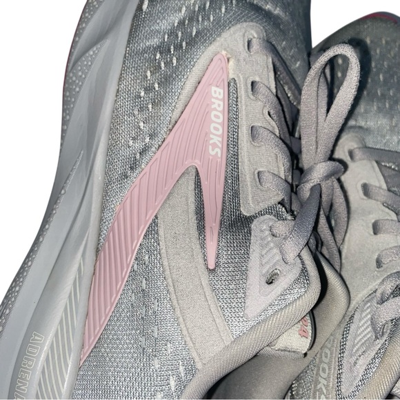 Brooks Adrenaline GTS 24 Women's Gray and Pink Athletic Shoes Size 9.5 Wide - Picture 6 of 16